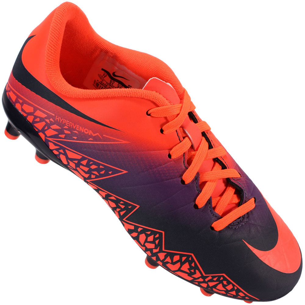 Chuteira Nike JR Hypervenom Phelon II FG Infantil