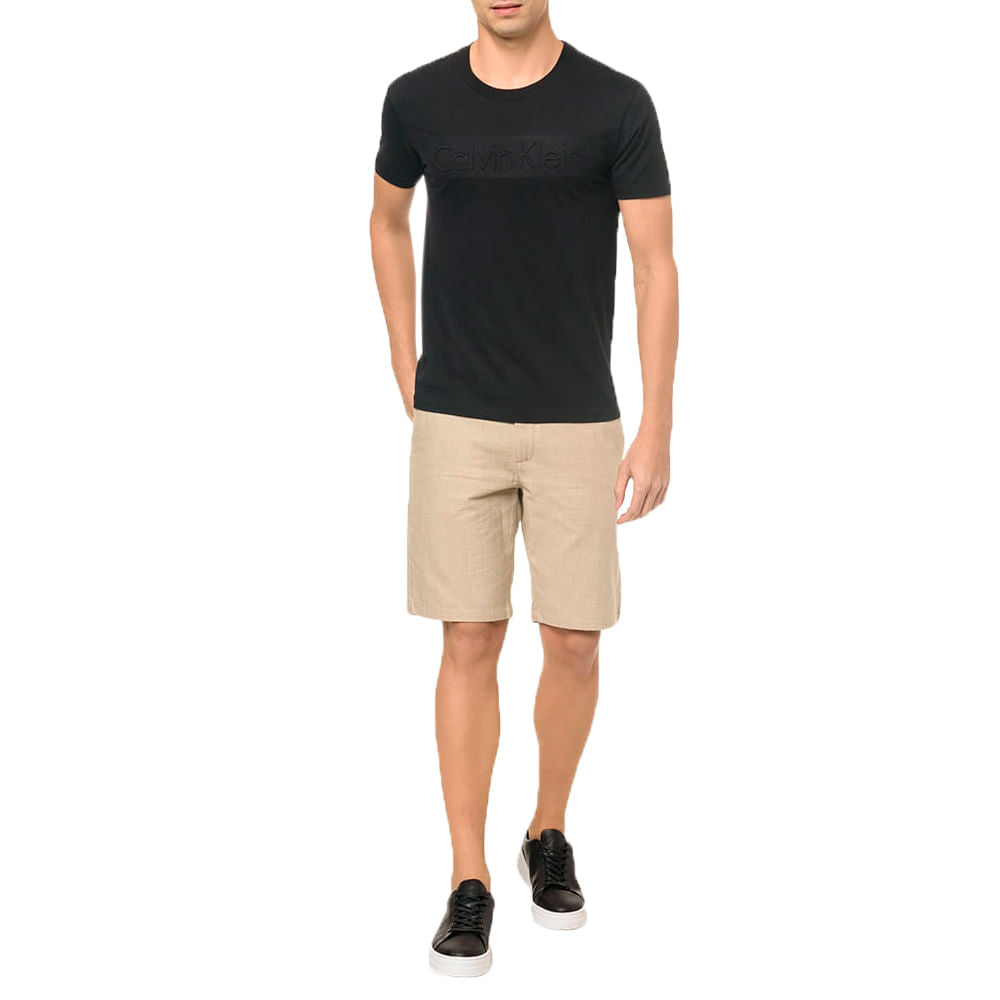 Camiseta Ck Embossing Masculino