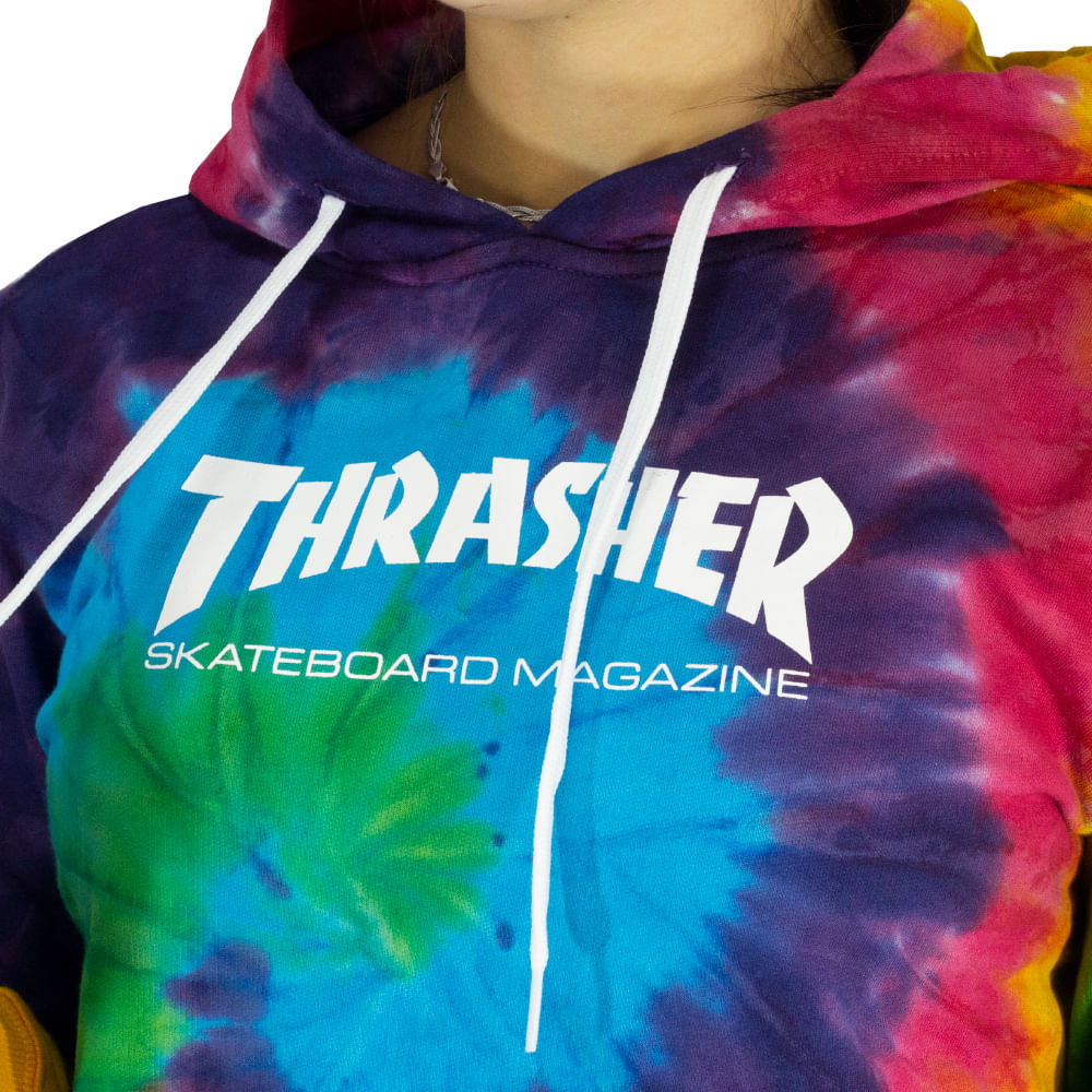 Blusa Thrasher Tie Dye Mag Feminino