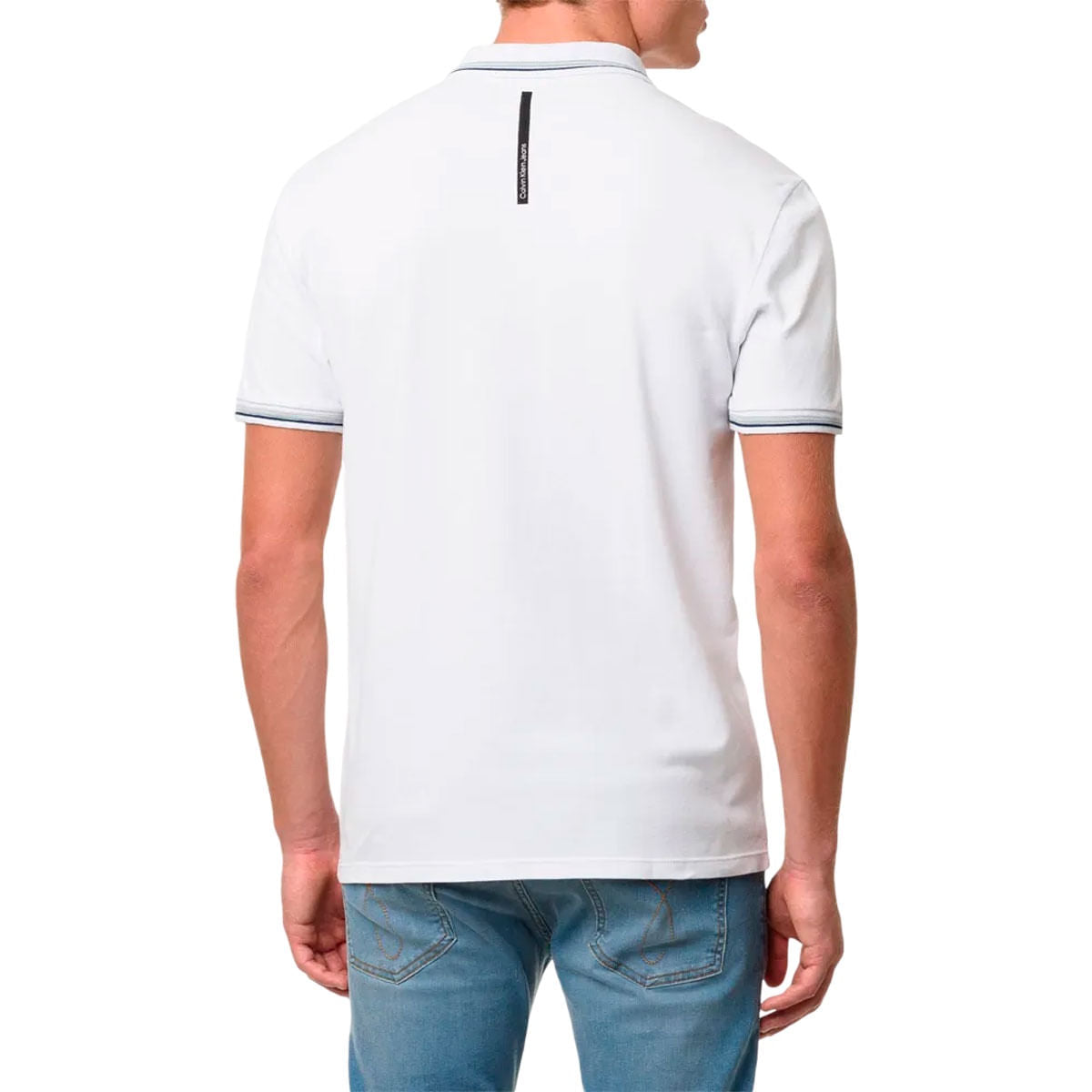 Polo Calvin Klein 3 Frisos Masculino