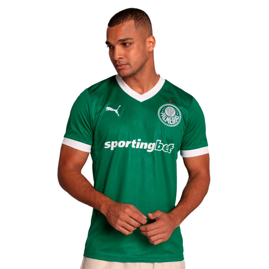 Camisa Puma Palmeiras Torcedor Home 2025 Masculino