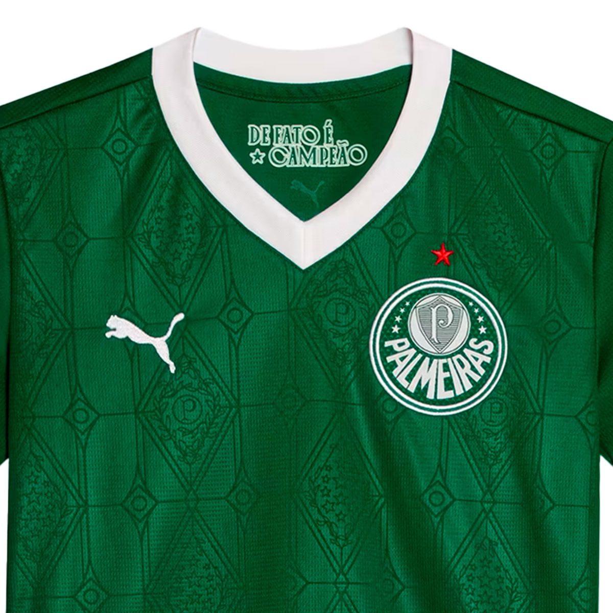Camisa Puma Palmeiras Torcedor Home 2025 Infantil