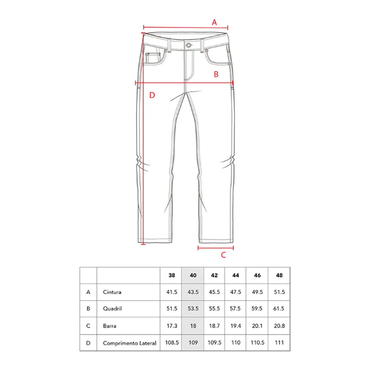Calça Jeans Mcd Slim Fit Masculino