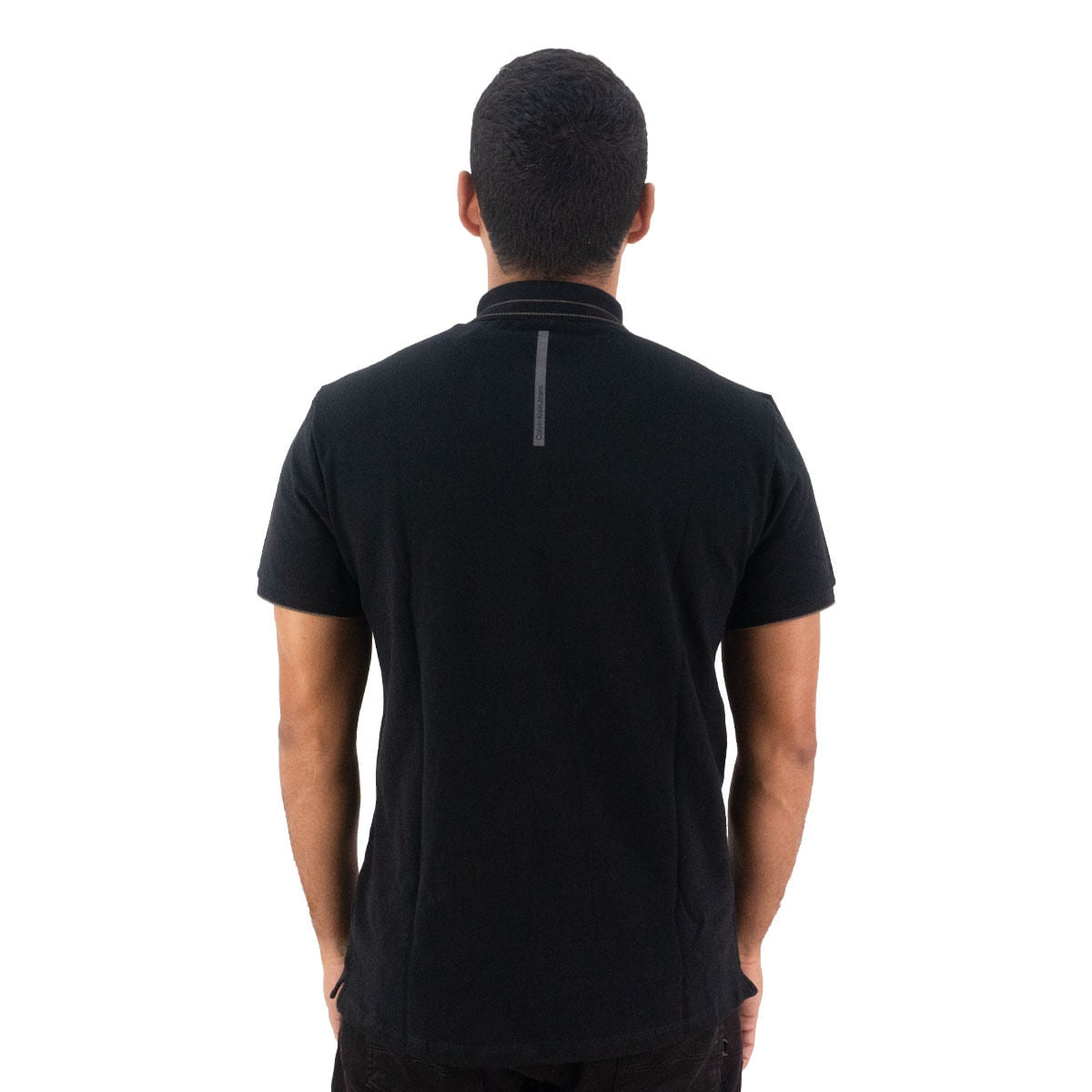 Polo Calvin Klein Frisos Gola Masculino