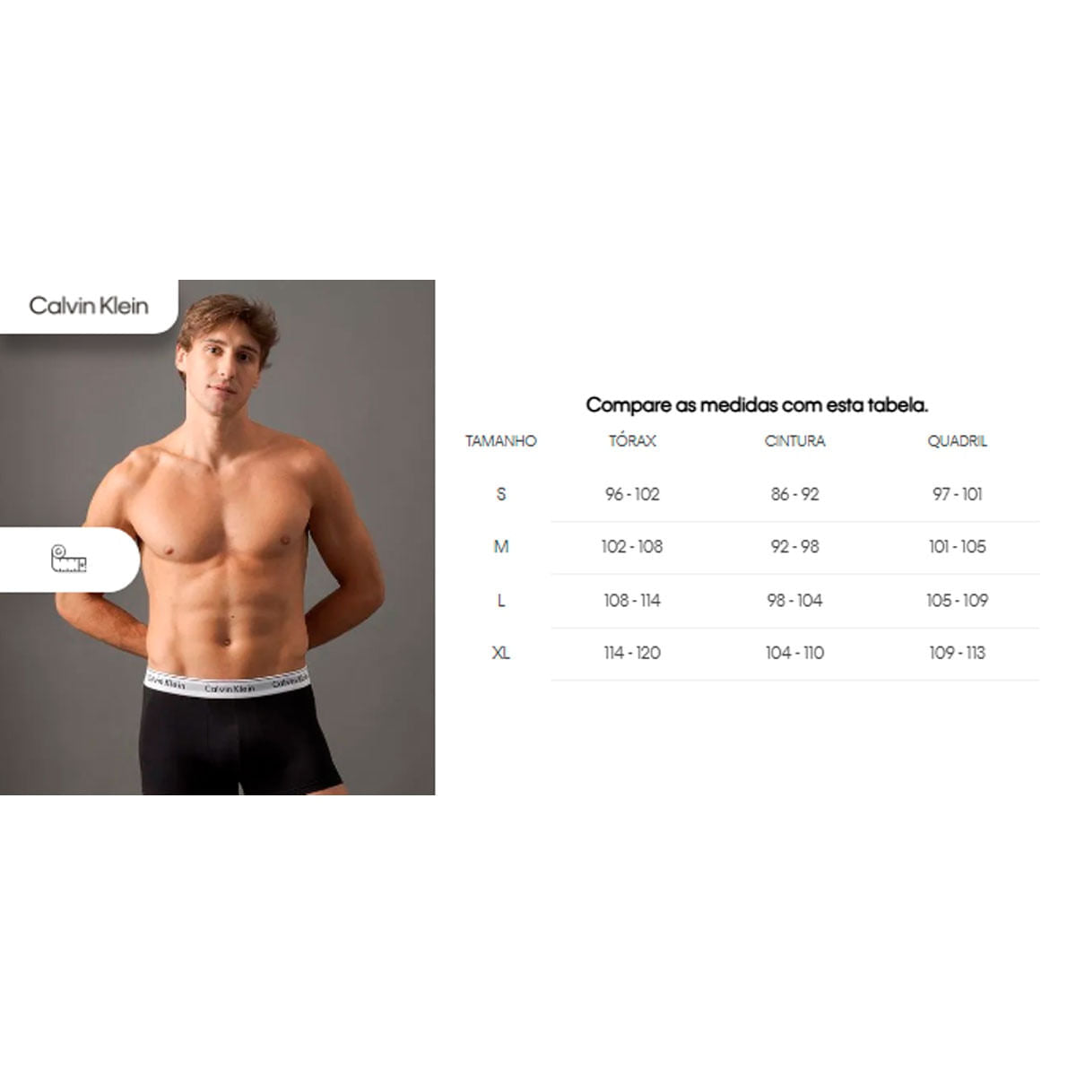 Kit Cuecas Ck 2X Trunk Modern Masculino