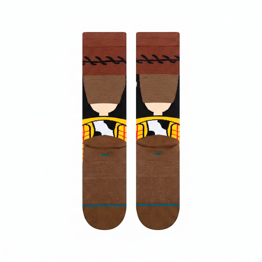 Meia Stance Woody Unissex — Cano crew com amortecimento localizado