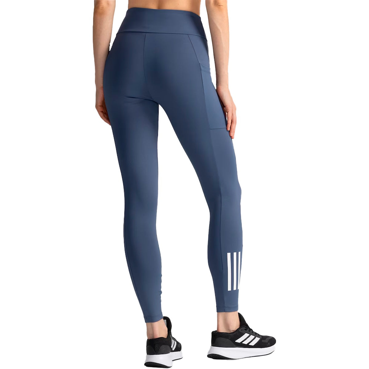 Calça Legging Adidas 3 Listras C/ Bolso Feminino