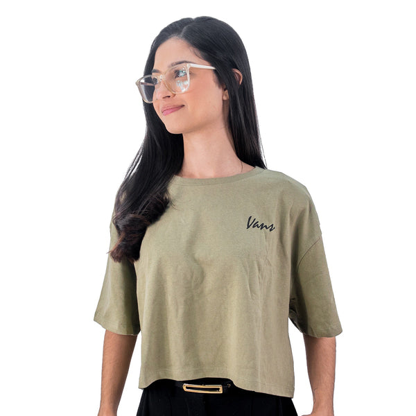 Camiseta Vans Cropped Classic Feminino