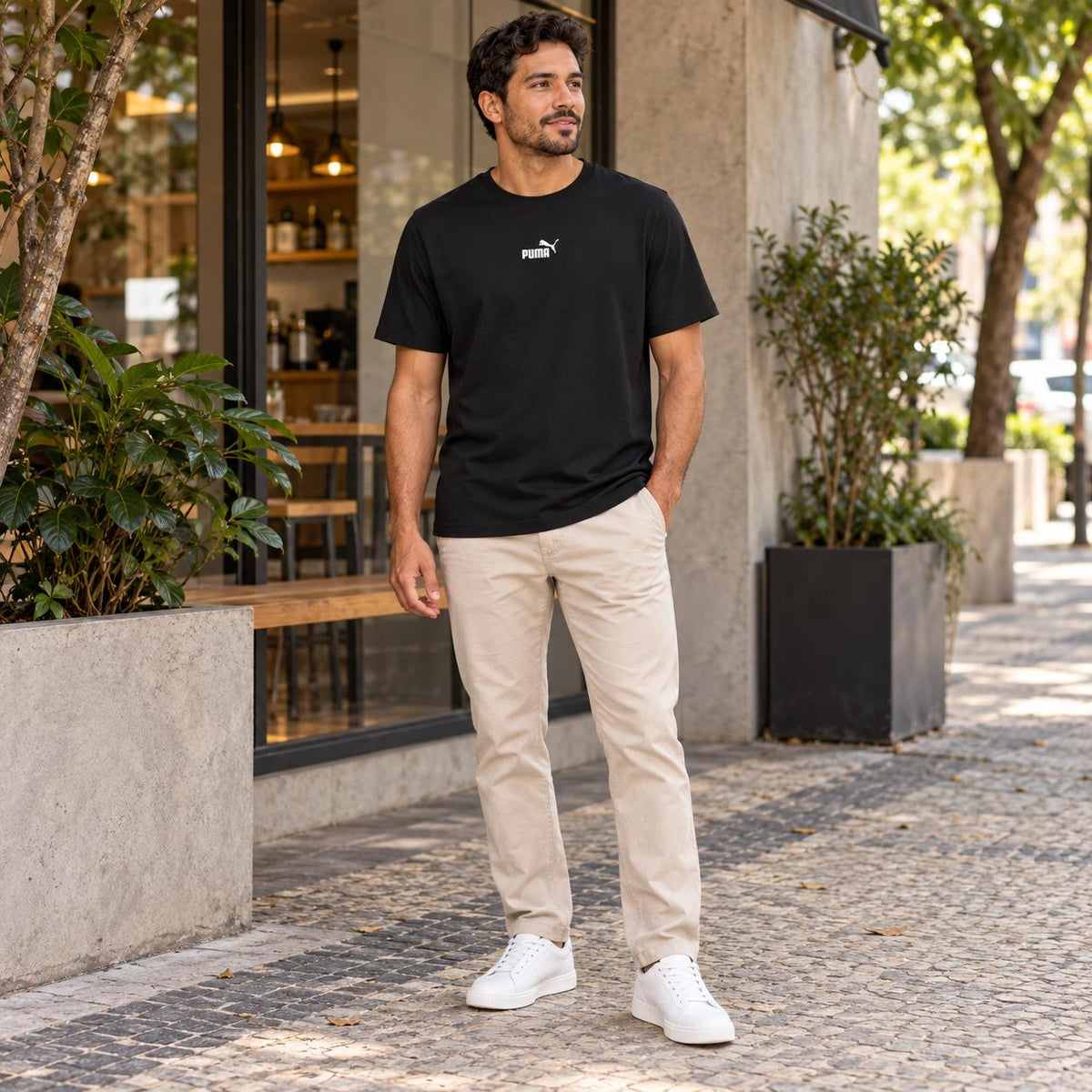 Camiseta Puma Logo Masculino