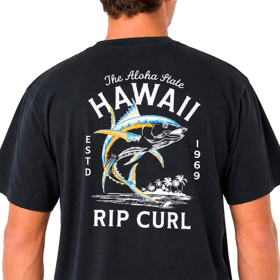 Camiseta Rip Curl Hawaii Masculino — O peixe que ocupa as costas
