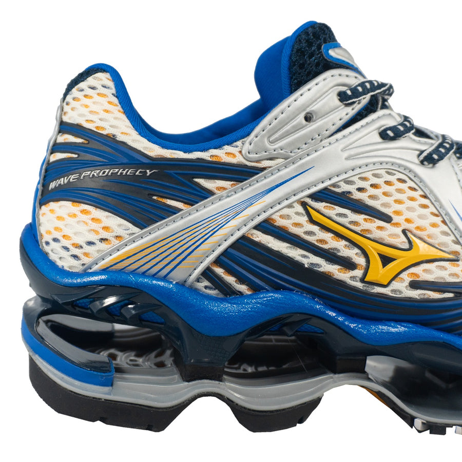 Tênis Mizuno Sportstyle Wave Prophecy 1 Masculino — A placa Infinity Wave, marca registrada do modelo
