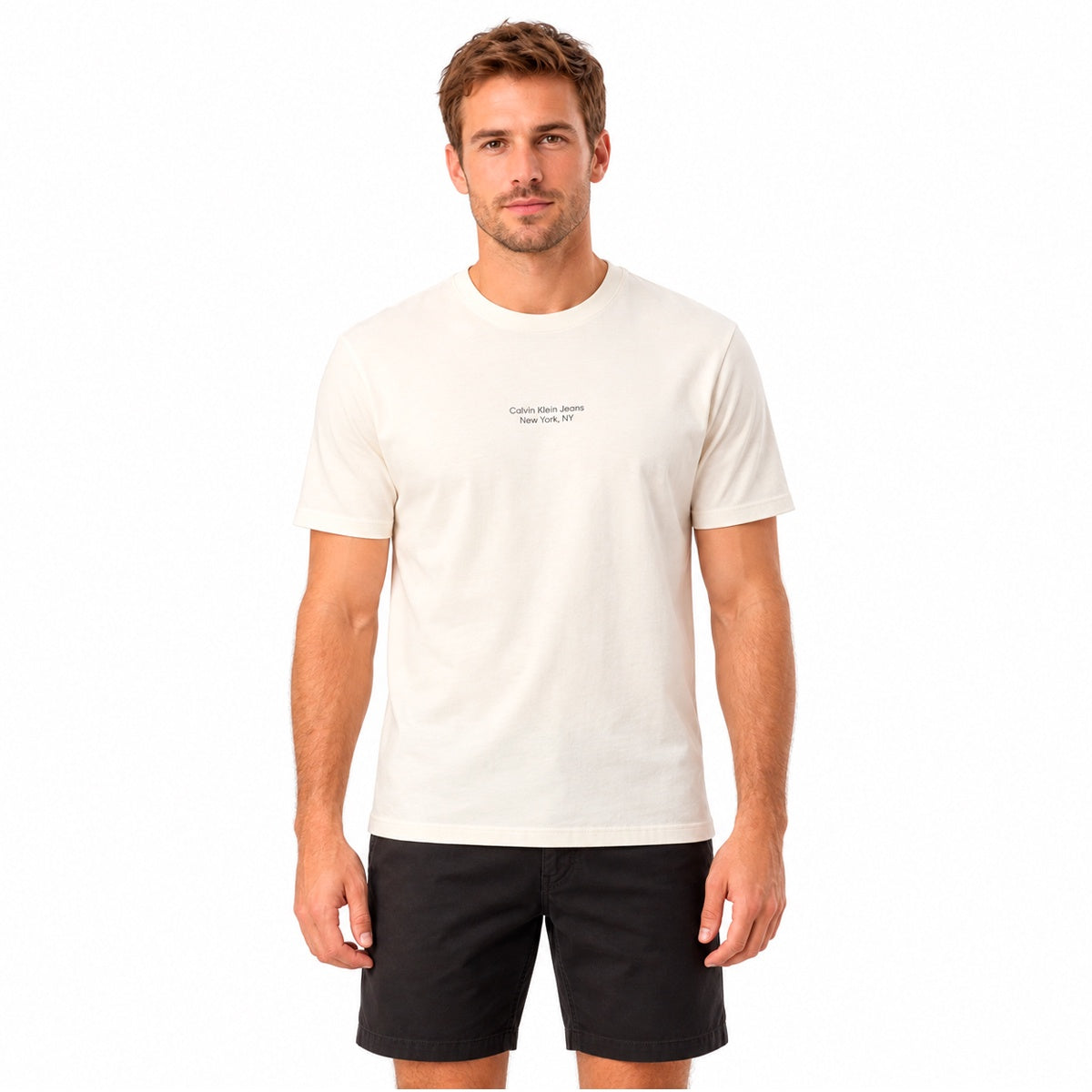 Camiseta Calvin Klein Logo Ny Masculino