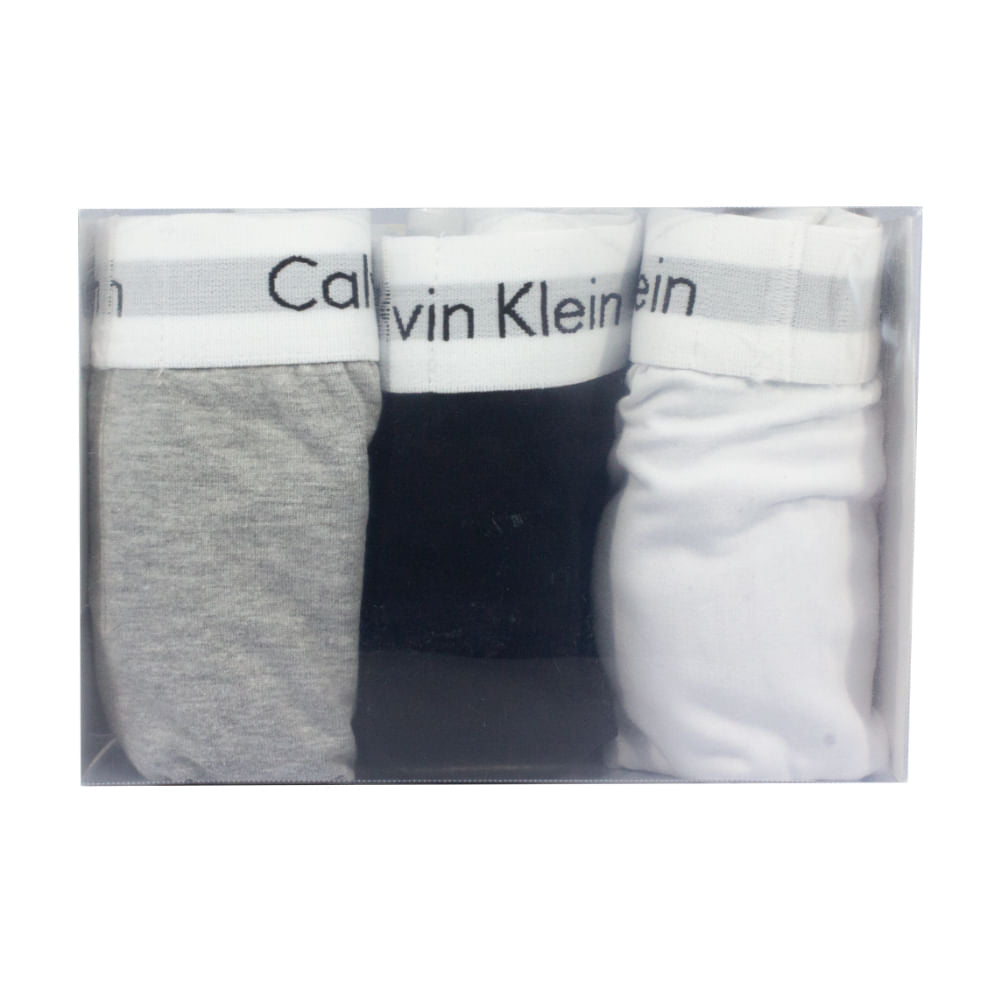 Cueca Ck 3 Low Rise Trunks Masculino
