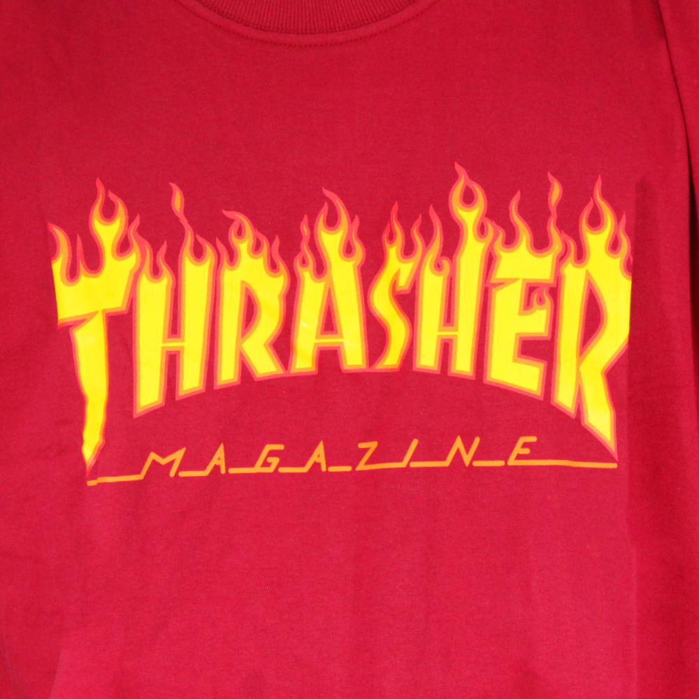 Camiseta Thrasher Flame Logo Masculino