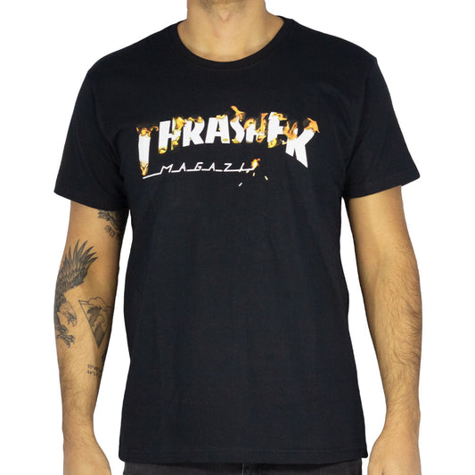 Camiseta Thrasher Intro Burner Masculino