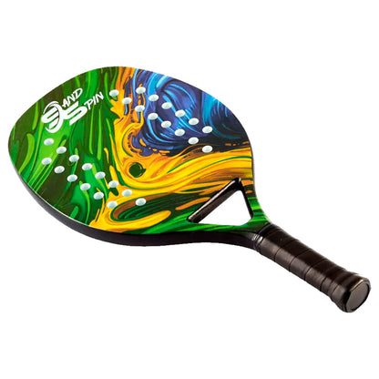 Raquete Sand Spin Beach Tennis Brazilian Flag Unissex