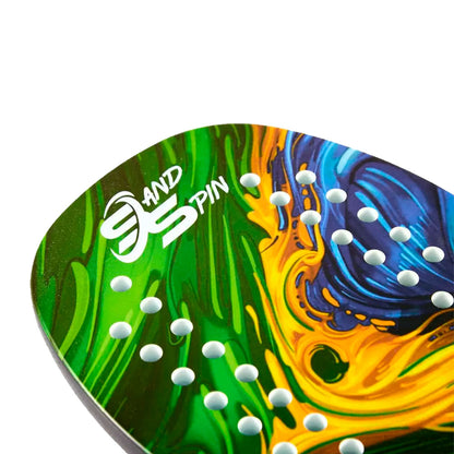 Raquete Sand Spin Beach Tennis Brazilian Flag Unissex