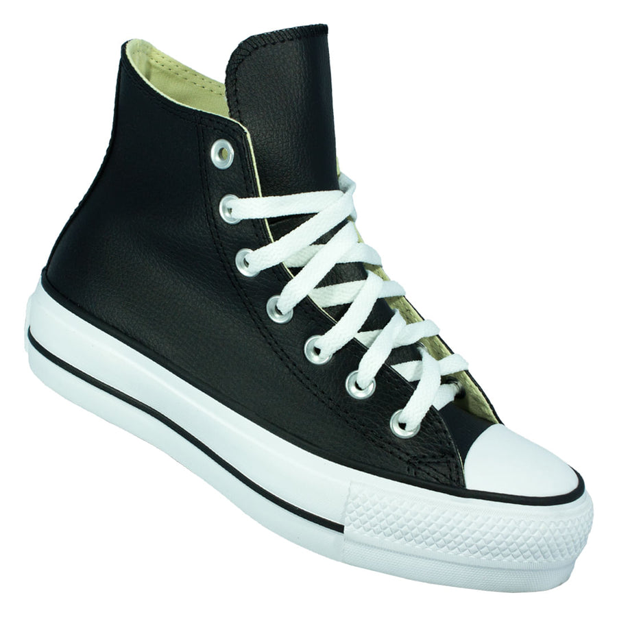 Tênis Converse Chuck Taylor Lift Feminino — Biqueira de borracha e cano alto