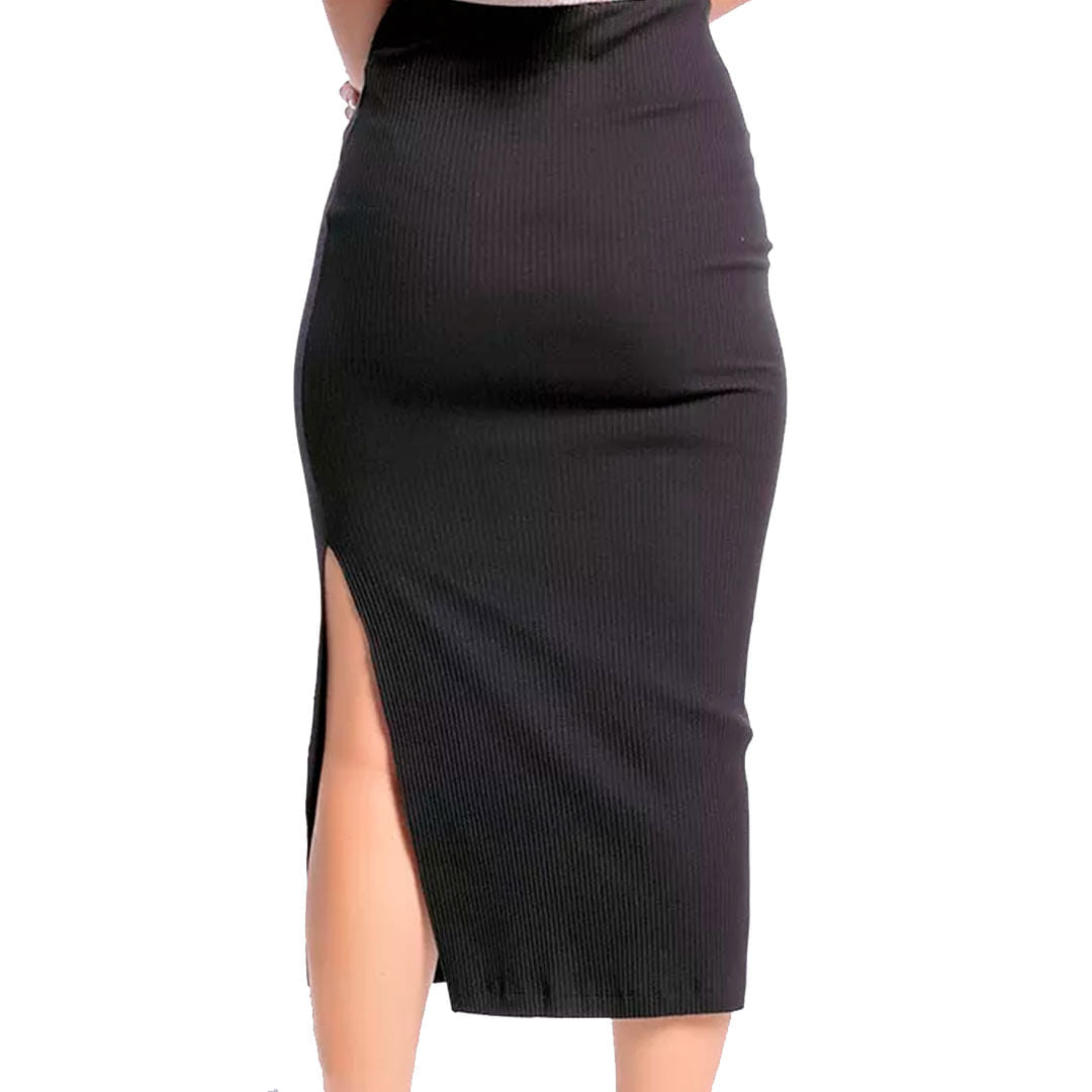 Saia Ribana Midi Feminino
