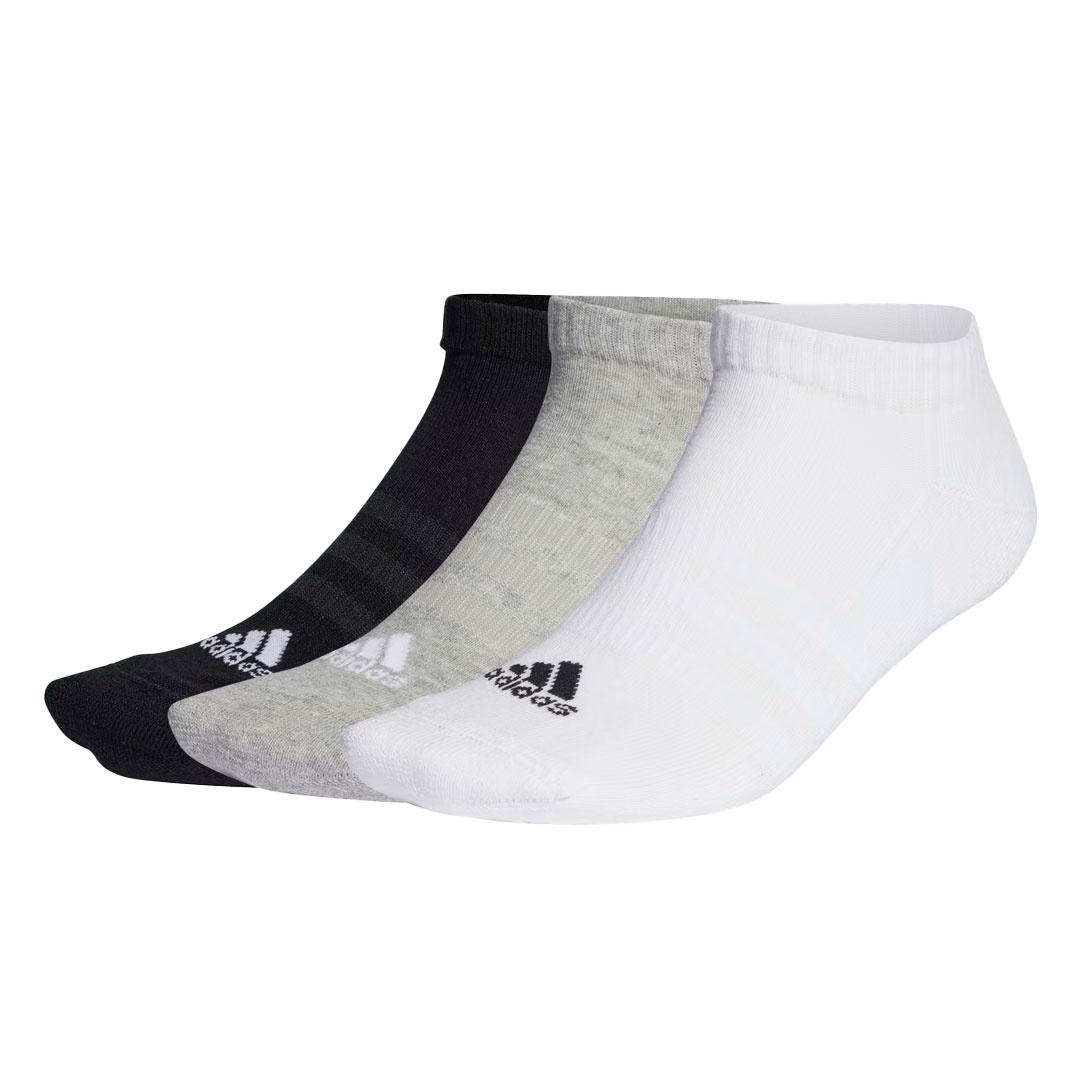 Meia Adidas Cano Baixo 3 Pares Unissex