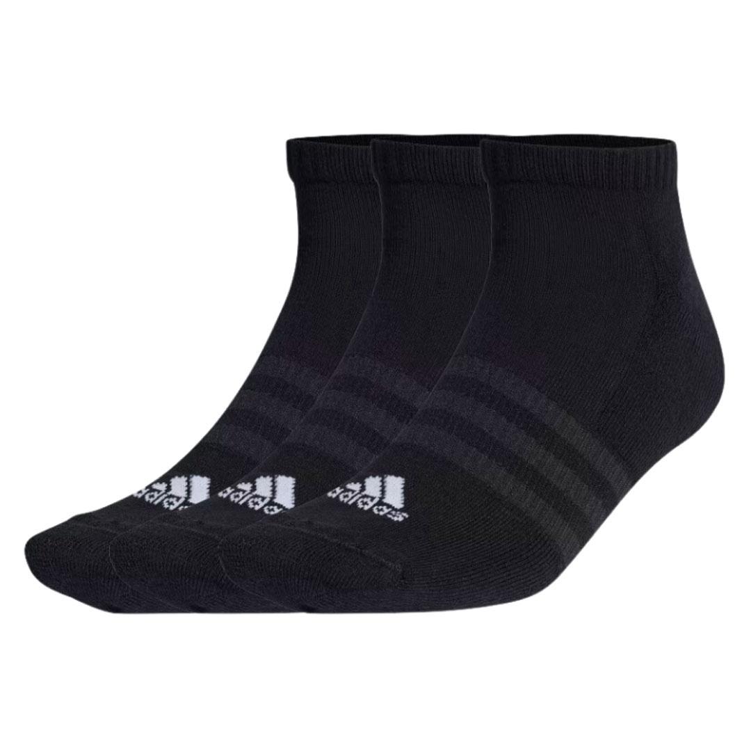 Meia Adidas Cano Baixo 3 Pares Unissex