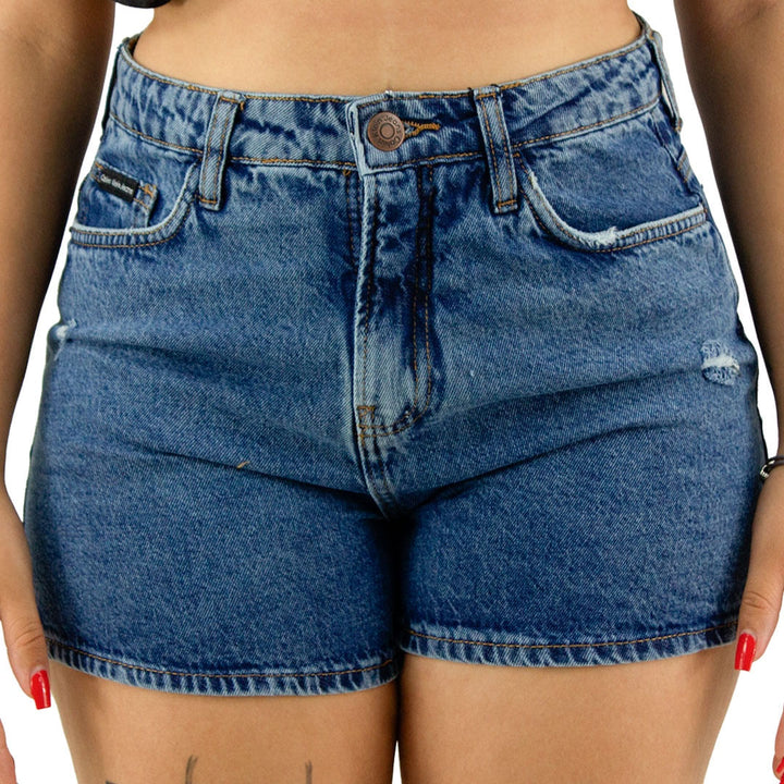 Shorts Calvin Klein Puídos Feminino
