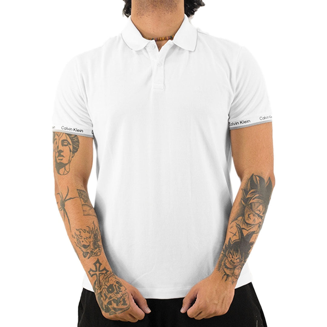 Polo Calvin Klein Logo Punho Masculino