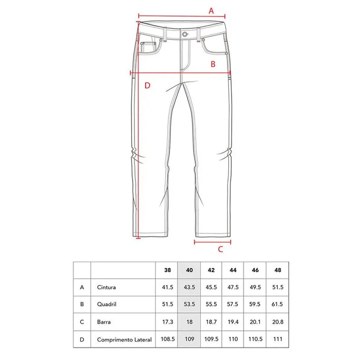 Calça Jeans Mcd Slim Fit Masculino