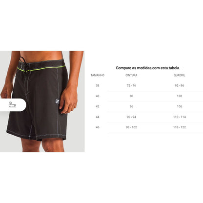 Bermuda Água Hurley Boardshorts Led Masculino