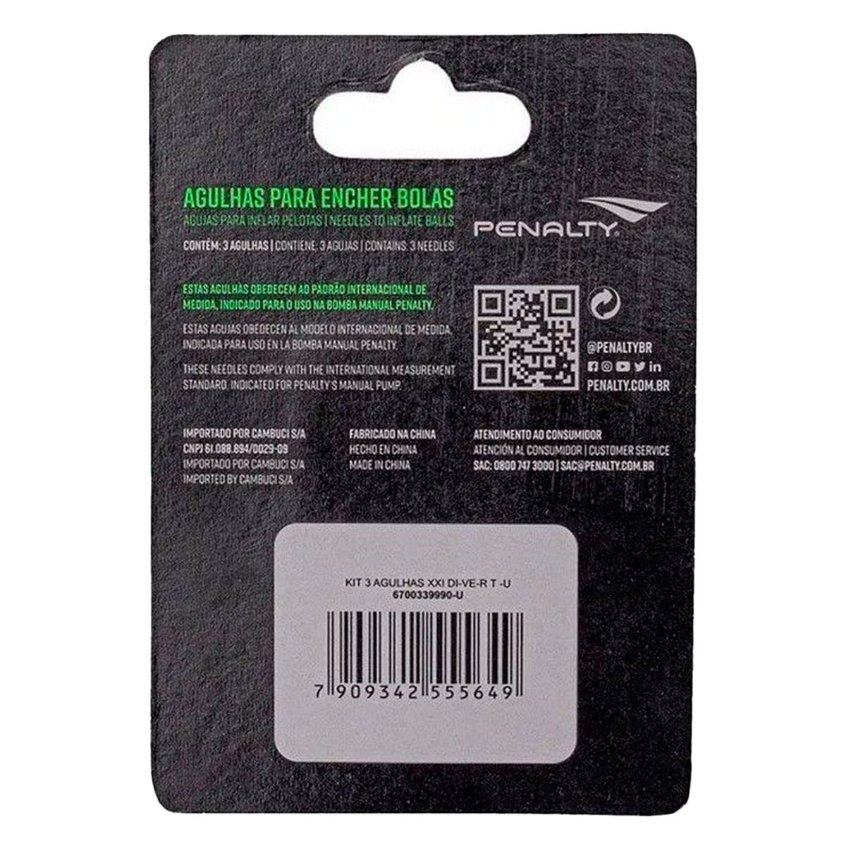 Kit Penalty 3 Agulhas XXI Unissex