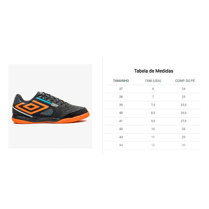 Chuteira Futsal Umbro Pro 5 Bump Club Masculino