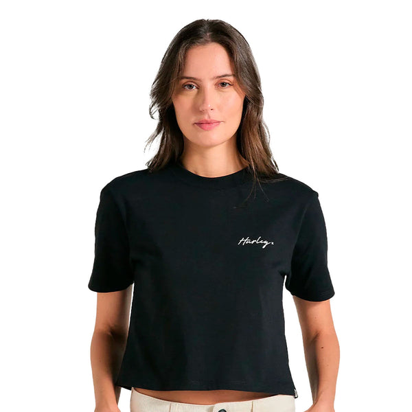 Camiseta Hurley Cropped Line Feminino