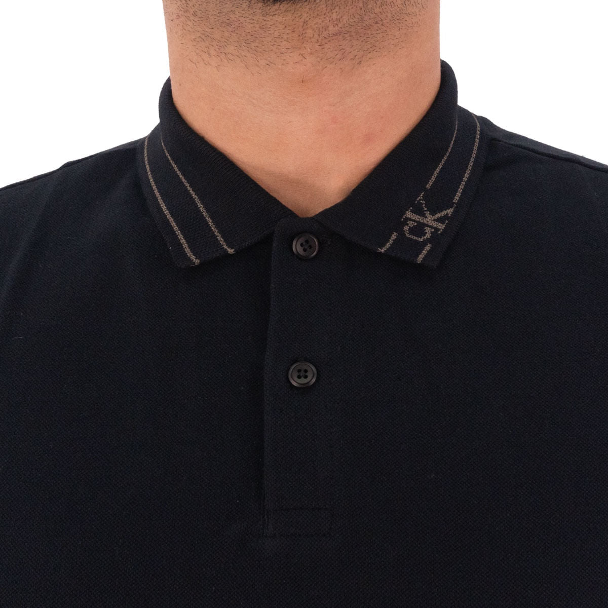 Polo Calvin Klein Frisos Gola Masculino