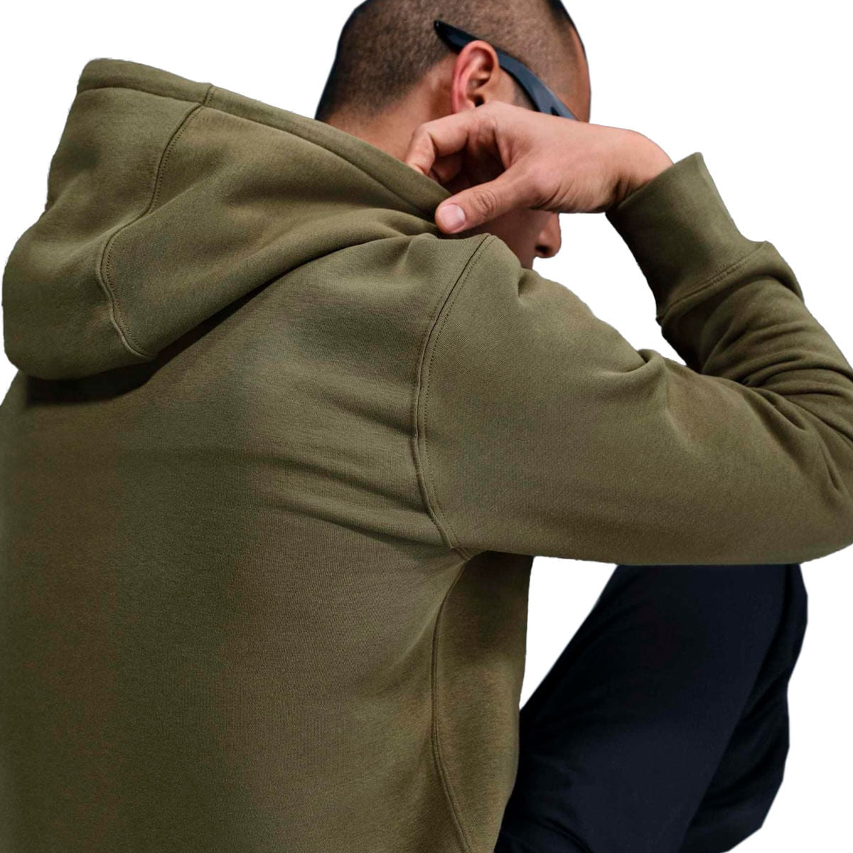 Blusa Canguru Fechado Nike Club Masculino