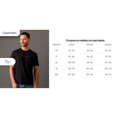 Camiseta Calvin Klein Embossed Masculino
