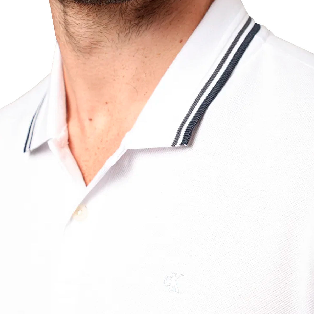 Polo Calvin Klein Listras Masculino