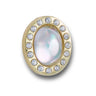 Broche Crocs Tiny White Circle Gem Unissex
