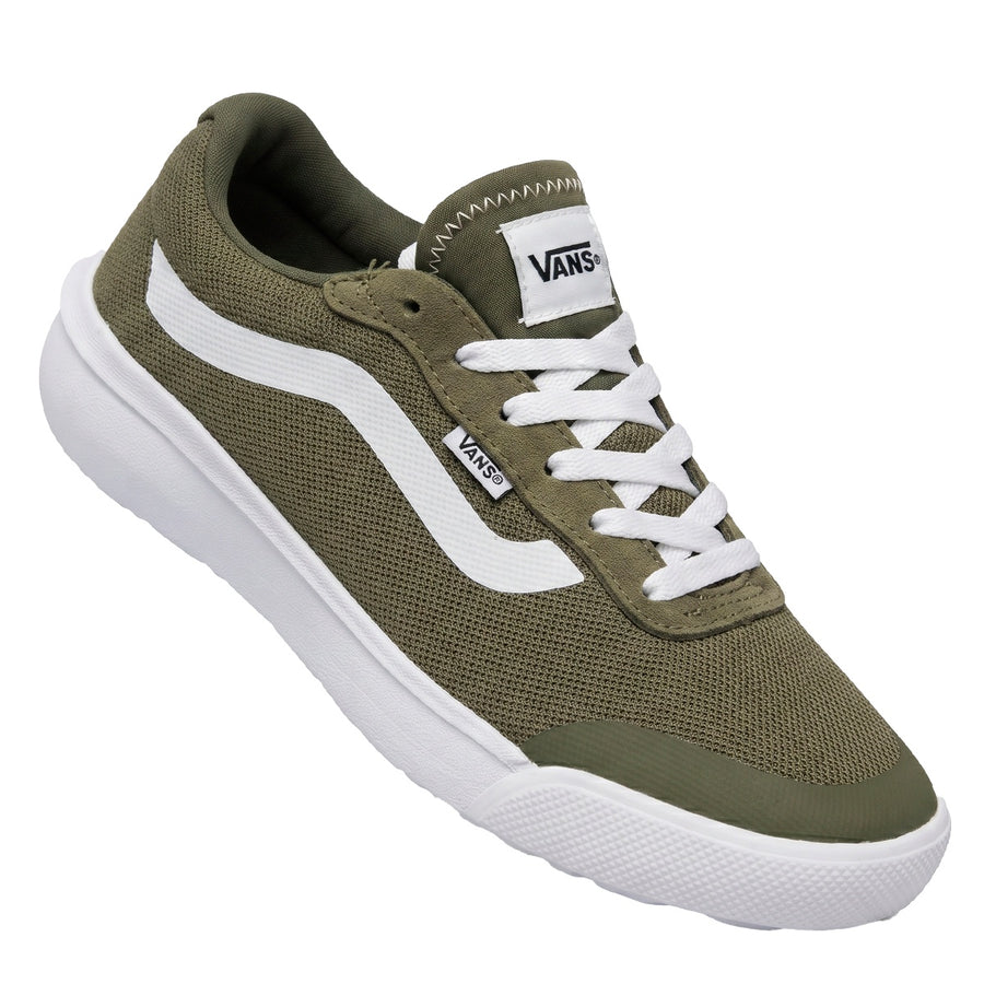 Tênis Vans Range Breeze Masculino — Verde militar com a assinatura branca