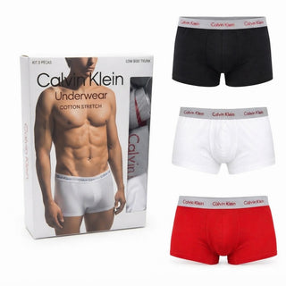 Kit Cuecas Calvin Klein 3X Low Rise Trunk Masculino