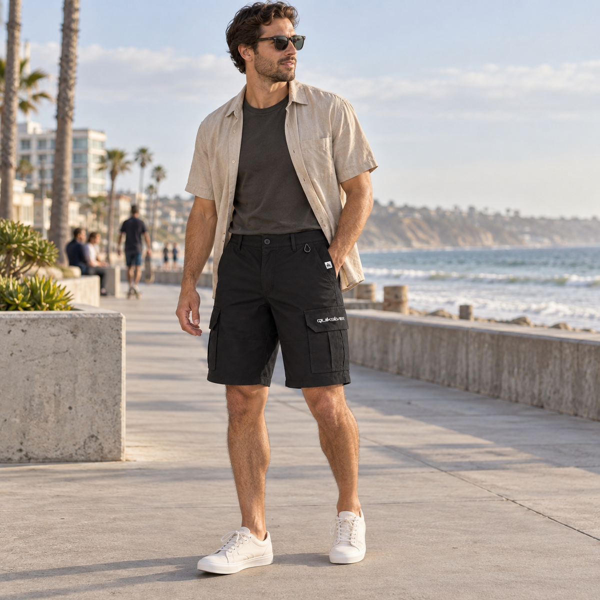 Bermuda Quiksilver Union Cargo Masculino