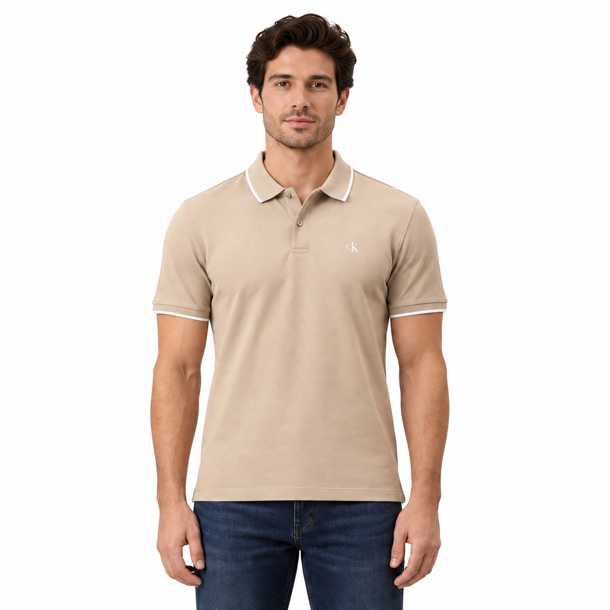 Polo Calvin Klein Friso Masculino
