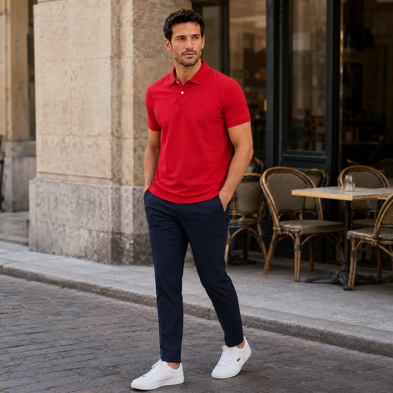 Polo Calvin Klein Basic Masculino