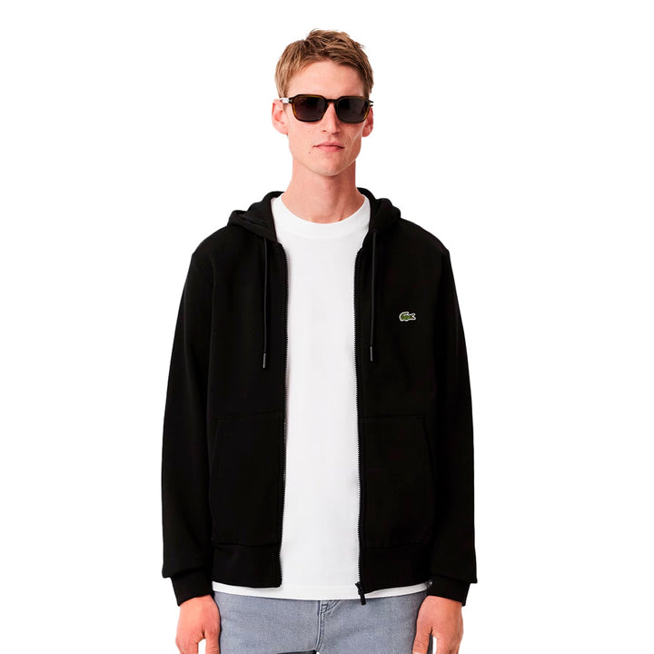 Blusa Canguru Aberto Lacoste C/ Ziper Masculino