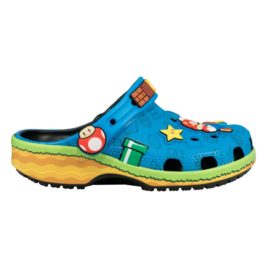 Sandália Crocs Super Mario Core Infantil — A sola virou paisagem