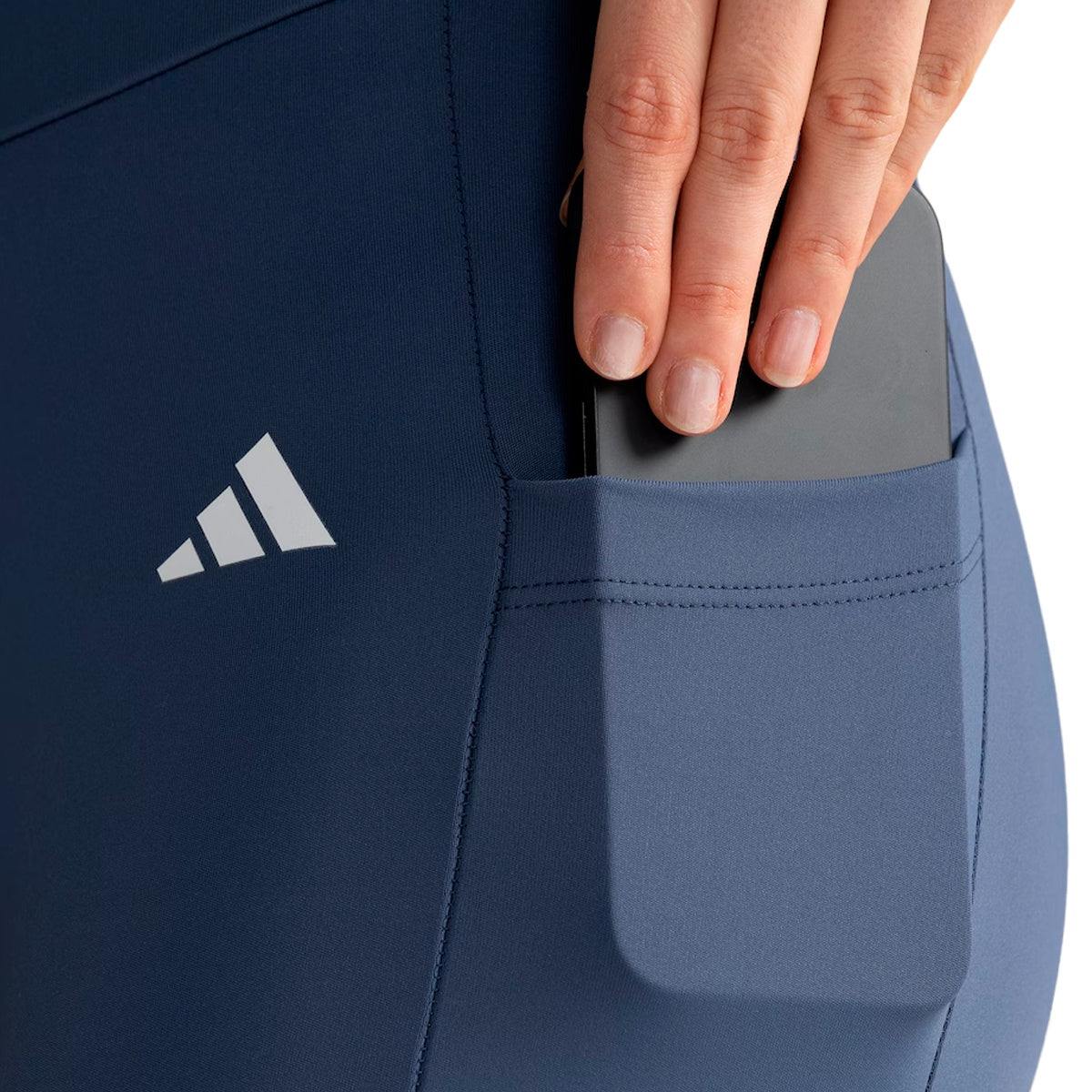 Calça Legging Adidas 3 Listras C/ Bolso Feminino