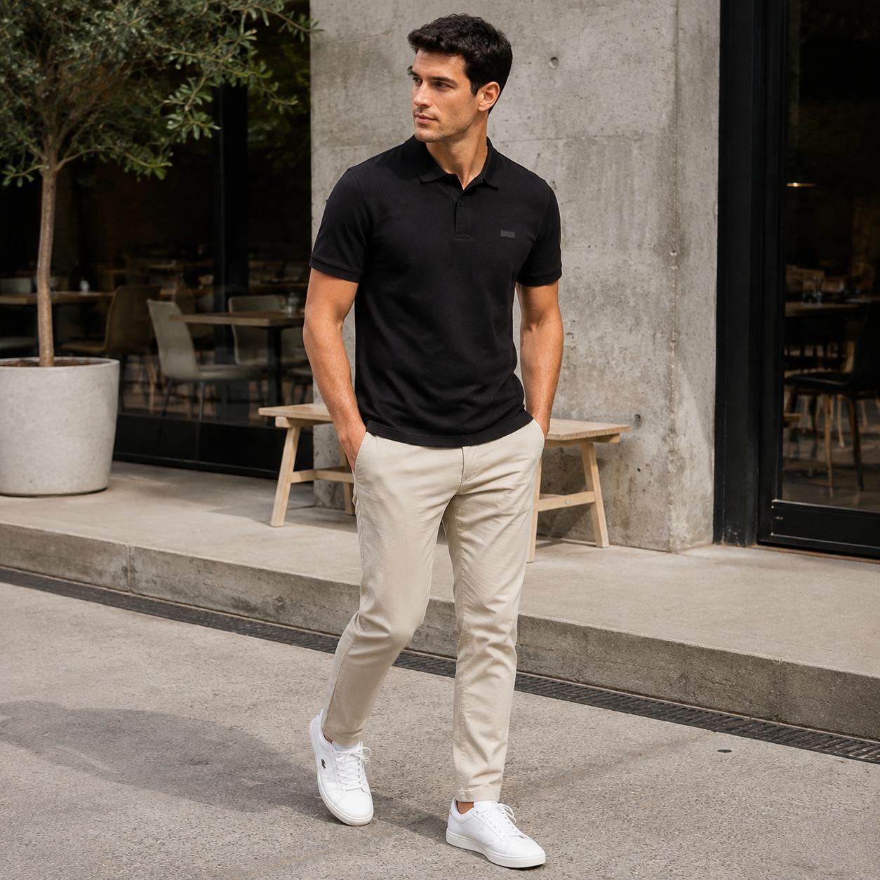 Polo Calvin Klein Patch Masculino