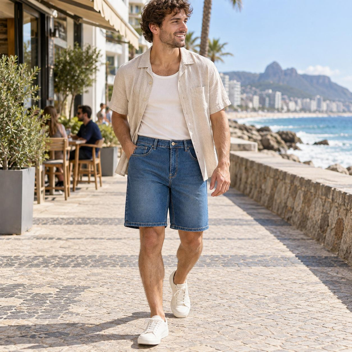 Bermuda Jeans Quiksilver Everyday Masculino