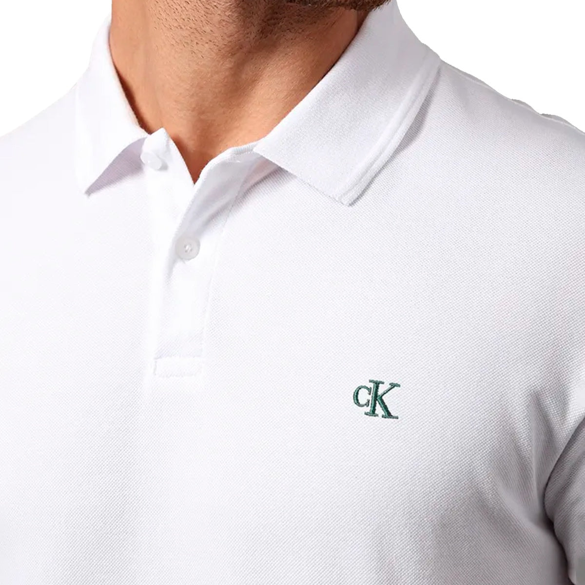 Polo Calvin Klein Logo Bordado Masculino