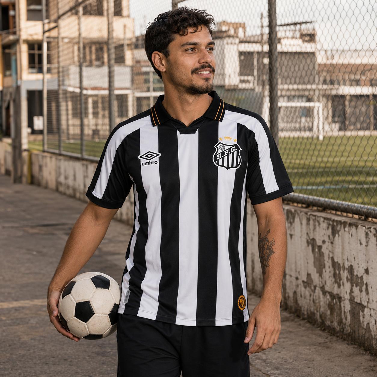 Camiseta Umbro Santos II Away 26 Masculino