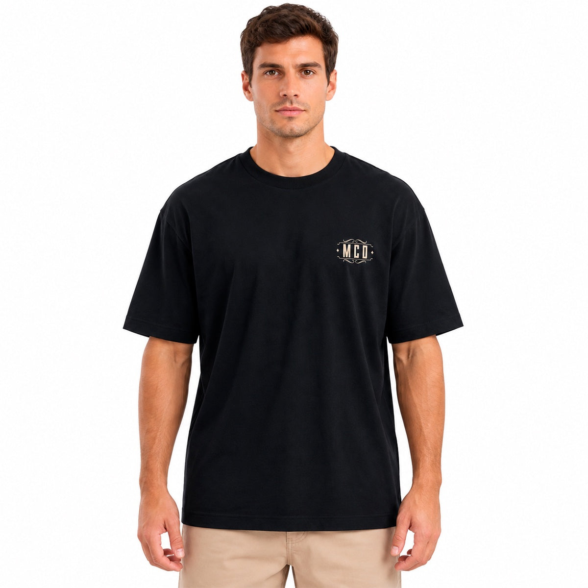 Camiseta Oversized Mcd Costas La Rosa Negra Masculino